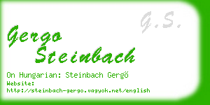 gergo steinbach business card